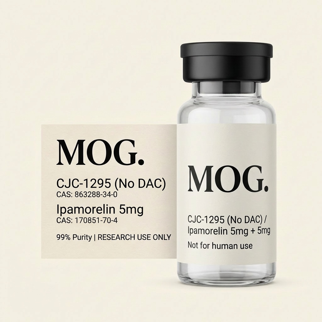 CJC-1295 No DAC Ipamorelin 10mg vial label